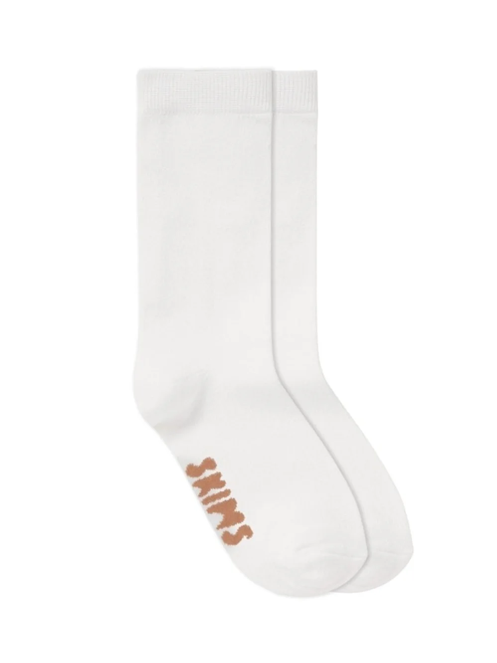 SKIMS Set Of 7 -- White Crew Socks Everyday Mid Calf